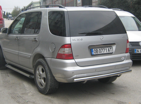 Защита заднего бампера для MERCEDES-BENZ ML W 163 97-05 труба одинарная от Tamsan фото