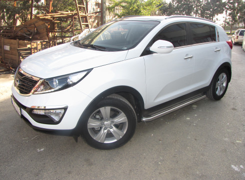Подножки для KIA Sportege 10-15 порог листом от Tamsan фото