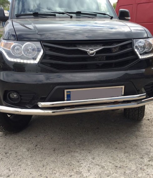 Труба двойная на UAZ Patriot фото