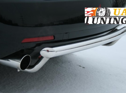 Защита заднего бампера для Mazda CX-7 2006&ndash;2012 труба одинарная от Tamsan фото