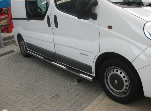 Подножки для Nissan Primastar 2002-2015 порог трубой от Tamsan фото