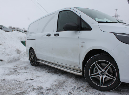 Подножки для MERCEDES-BENZ VITO 14+ порог листом от Tamsan фото