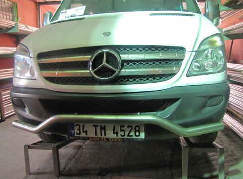 Защита переднего бампера для MERCEDES-BENZ SPRINTER W906 06-18 Чайка от Tamsan фото