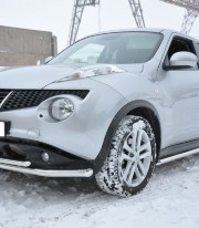 Труба двойная на Nissan Juke фото