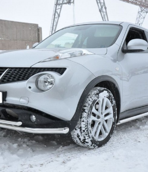 Труба двойная на Nissan Juke фото