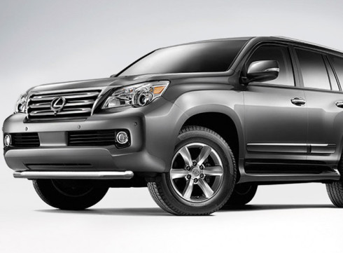 Защита переднего бампера для LEXUS GX 03-08 труба одинарная от Tamsan фото