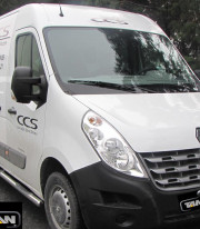 Подножки для Nissan Interstar 10+ порог трубой от Tamsan фото