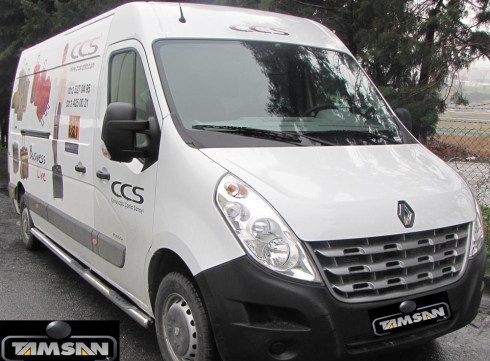 Подножки для Nissan Interstar 10+ порог трубой от Tamsan фото