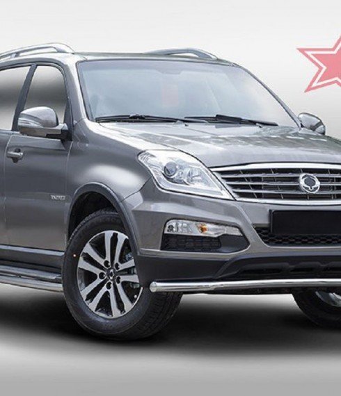 Труба одинарная на SsangYong Rexton W фото