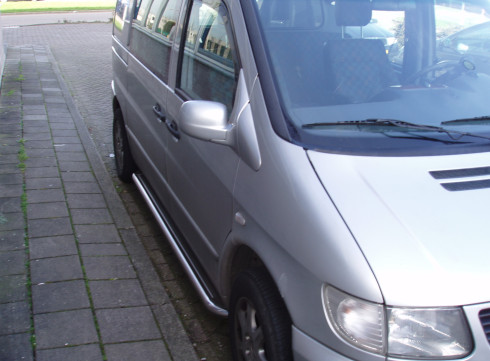 Подножки для Mercedes-Benz Vito 96-03 порог листом от Tamsan фото