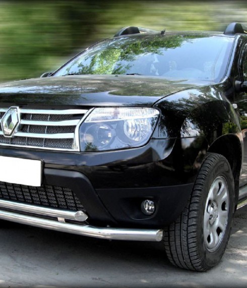 Труба двойная на Renault Duster  фото