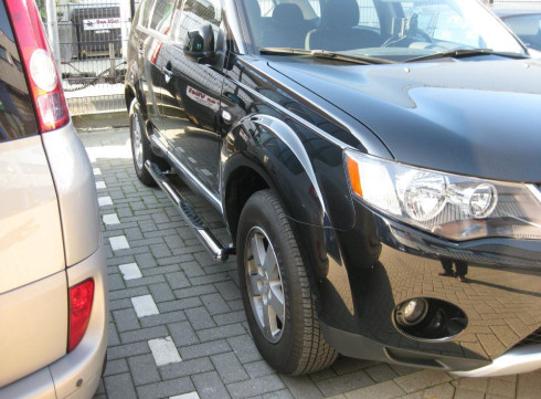 Подножки для Mitsubishi Outlander XL 06-10 порог трубой от Tamsan фото