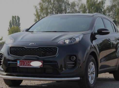 Защита переднего бампера для KIA Sportage 16-22 труба одинарная от Tamsan фото