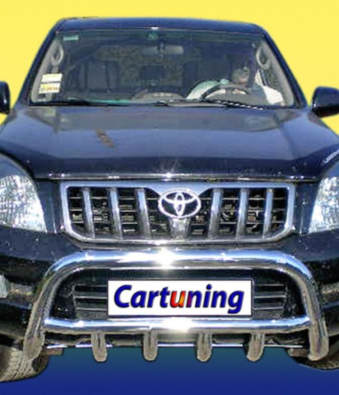 Кенгурятник низкий с грилем на Toyota Land Cruiser 120 Prado ( Toyota LC 120 Prado) UATUNING фото