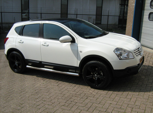 Подножки для Nissan Qashqai 2006-2014 порог трубой от Tamsan фото