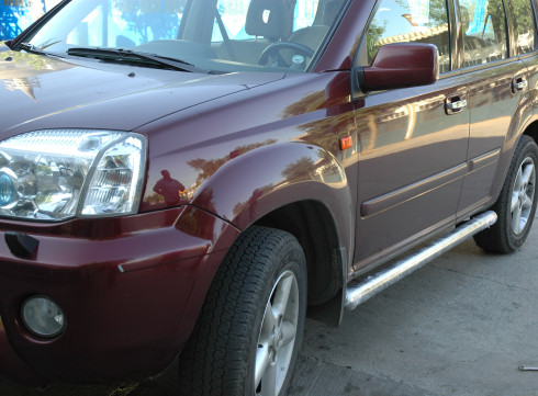 Подножки для Nissan X-Trail 2001-2007 порог трубой фото