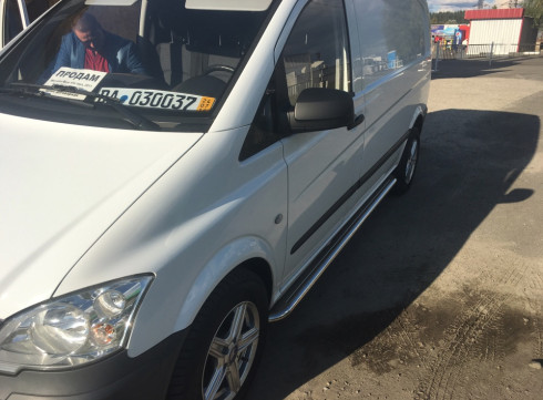 Подножки для Mercedes-Benz Vito 10-15 порог листом от Tamsan фото