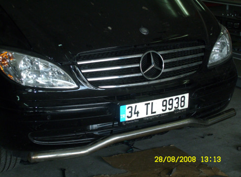 Защита переднего бампера для Mercedes-Benz Vito 03-10 Чайка от Tamsan фото