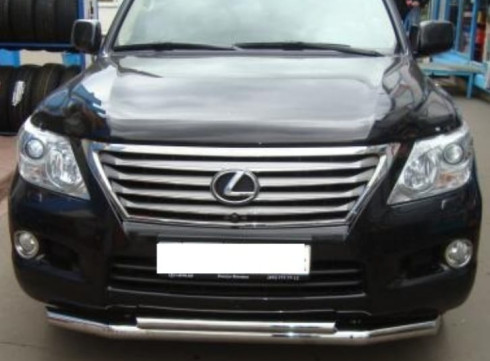 Защита переднего бампера для LEXUS GX 03-08 труба двойная от Tamsan фото