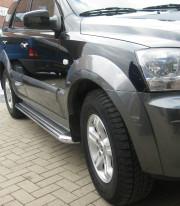 Подножки для KIA Sorento 02-09 порог листом от Tamsan фото