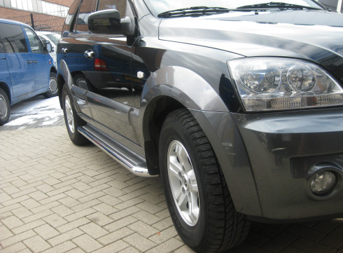 Подножки для KIA Sorento 02-09 порог листом от Tamsan фото
