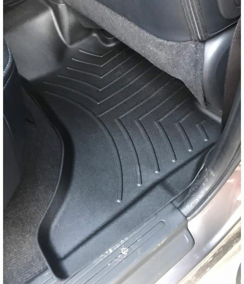 Ковры резиновые WeatherTech Mitsubishi L200 2019+ черные фото