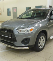 Защита переднего бампера для Mitsubishi ASX 14+ труба одинарная фото