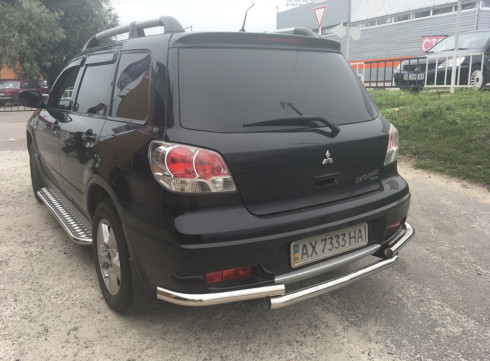 Защита заднего бампера для Mitsubishi Outlander 01-08 Чайка от Tamsan фото