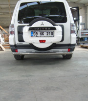 Защита заднего бампера для Mitsubishi Pajero Vagon 07+ труба одинарная от Tamsan фото