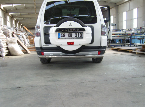 Защита заднего бампера для Mitsubishi Pajero Vagon 07+ труба одинарная от Tamsan фото