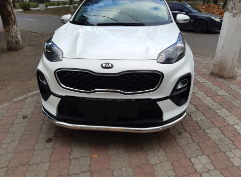 Защита переднего бампера для KIA Sportage 16-22 труба одинарная от Tamsan фото