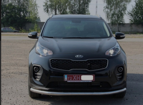 Защита переднего бампера для KIA Sportage 16-22 труба одинарная от Tamsan фото