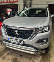 Защита переднего бампера ORJ для Peugeot Landtrek 2021+ фото
