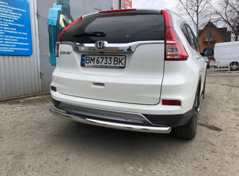 Защита заднего бампера для Honda CRV 15+ труба одинарная от производителя Tamsan фото