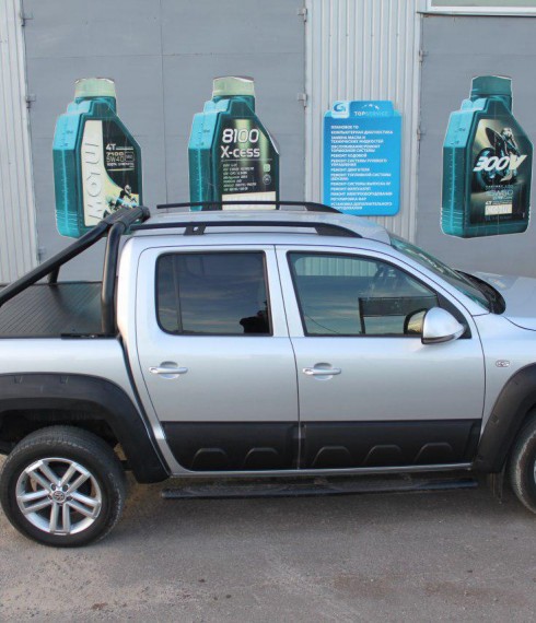 Ролета на Volkswagen Amarok 2016+ под Oem Roll-Bar Arline фото