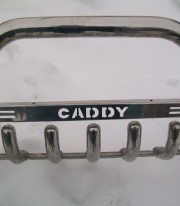 Кенгурятник низкий с грилем на Volkswagen Caddy фото