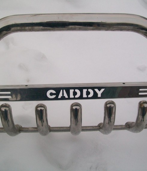 Кенгурятник низкий с грилем на Volkswagen Caddy фото
