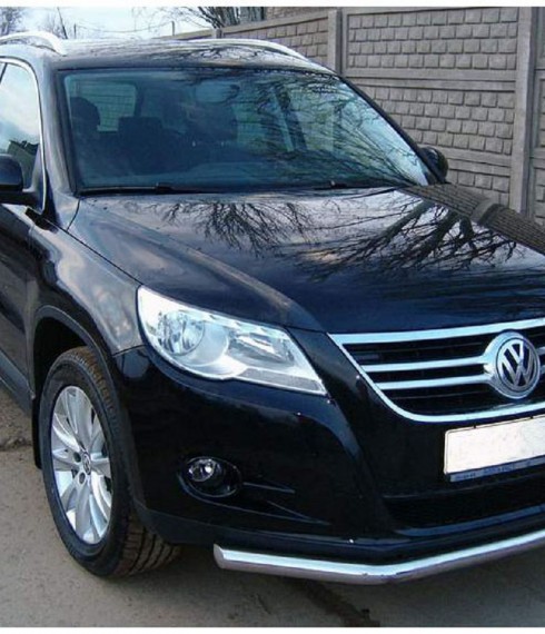 Труба одинарная на Volkswagen Tiguan 2007-2011 фото
