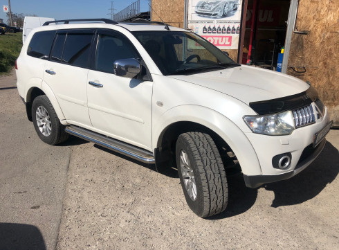 Подножки для Mitsubishi Pajero Sport 2008-2016 порог листом от Tamsan фото