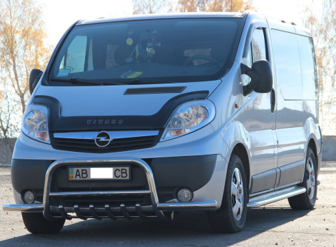 Кенгурятник для Nissan Primastar 2002-2015 с Усами фото