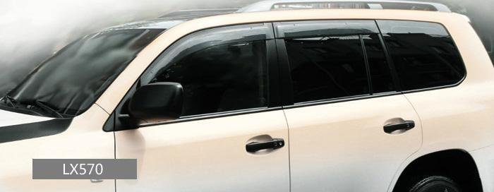 Дефлекторы окон ветровики для Lexus LX 2008-2021 фото
