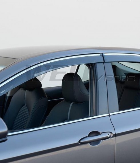 Дефлекторы окон ветровики для Toyota Camry 2017+ фото