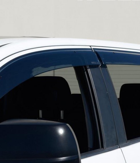 Дефлекторы окон ветровики для Toyota Tundra 2007-2021 Wellvisors фото