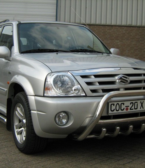Кенгурятник низкий с грилем на Suzuki Grand Vitara XL-7 TAMSAN фото