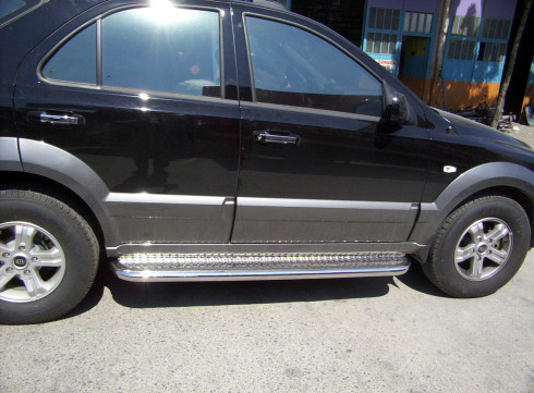 Подножки для KIA Sorento 02-09 порог листом от Tamsan фото