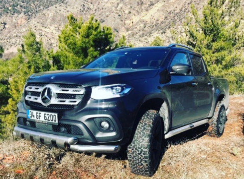 Подножки для Mercedes X-Classe 2017+ порог трубой от Tamsan фото