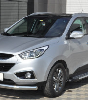 Защита переднего бампера для Hyundai IX-35 10+ труба одинарная Tamsan фото